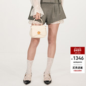 新款 时尚 洛可可绣花饰边短裤 lefame拉飞姆2026春季 休闲裤 显瘦女