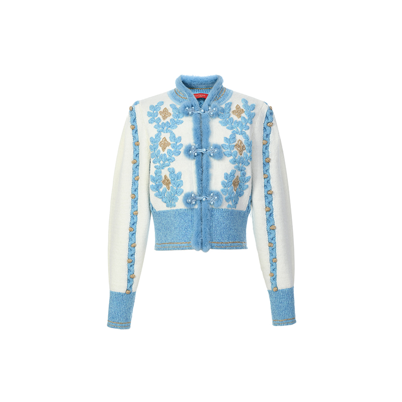 LEFAME粘胶纤维针织外套