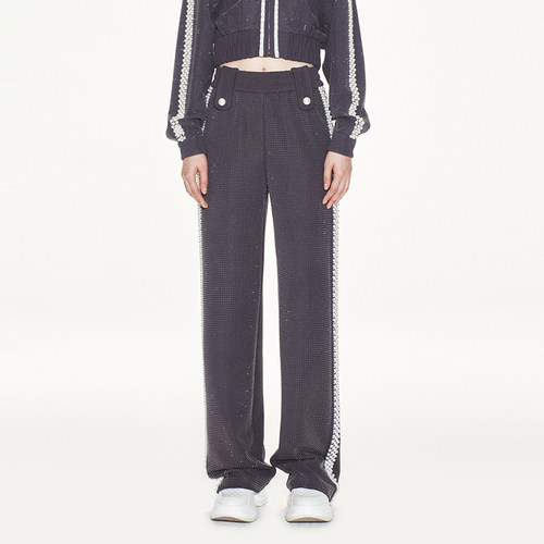 自然腰运动风格lefame长款裤子