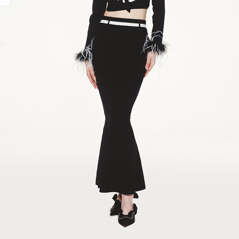 lefame长裙鱼尾裙半裙
