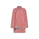 lefame拉飞姆丝绒绣花烫钻斜开襟新式 旗袍连衣裙