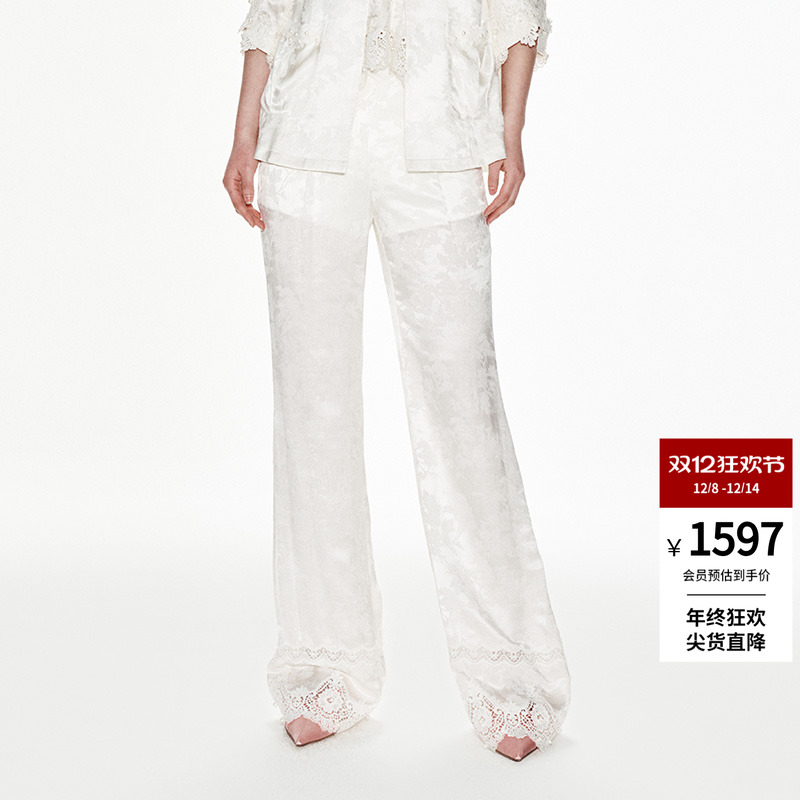 维多利亚风lefame长款裤子