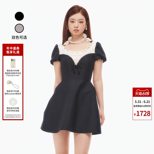 【Jessica同款】lefame拉飞姆高智风小黑裙富家名媛吊带裙连衣裙
