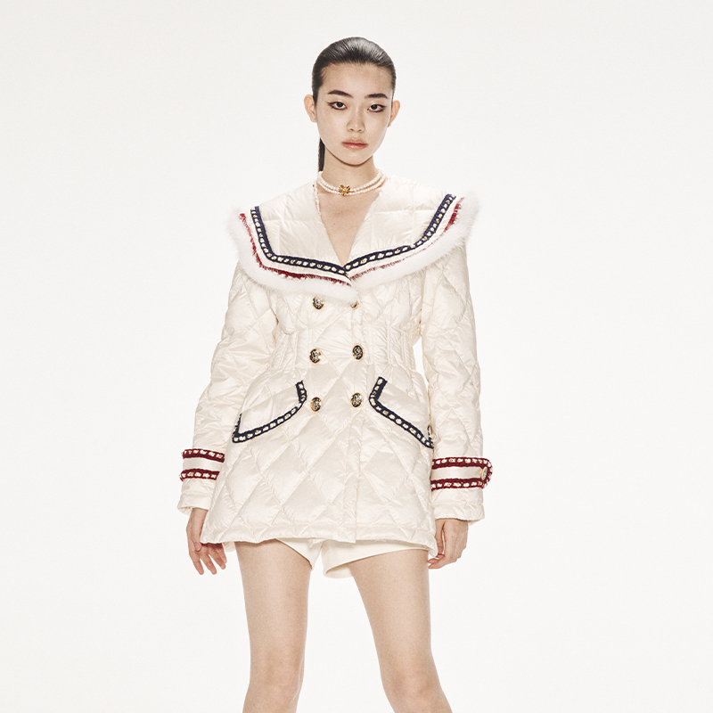 lefame学院风常规羽绒服