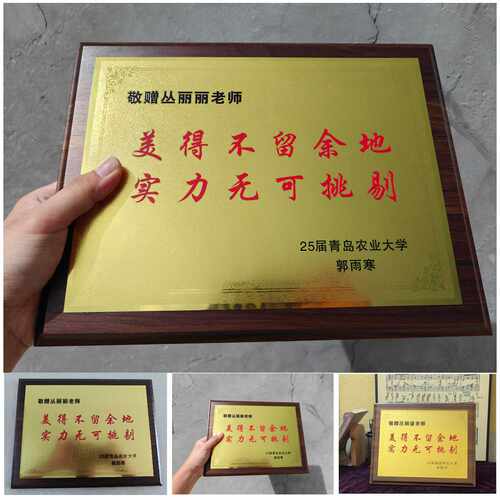 老师感谢牌定制送教师人员牌子送医师护士定制牌匾送老师毕业礼品