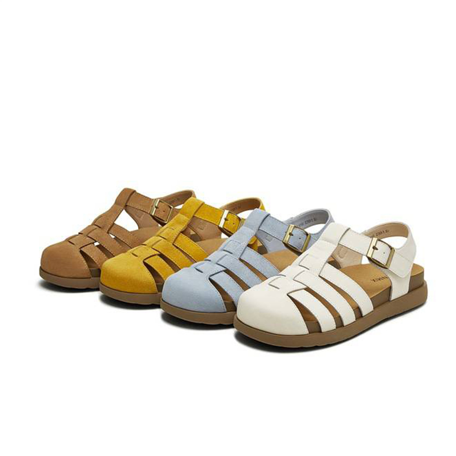 天美意25秋增高厚底镂空包头罗马凉鞋女外穿沙滩休闲凉鞋KL010CH5,女鞋,罗马凉鞋,淘宝优惠券,粉丝福利购,淘宝优惠卷