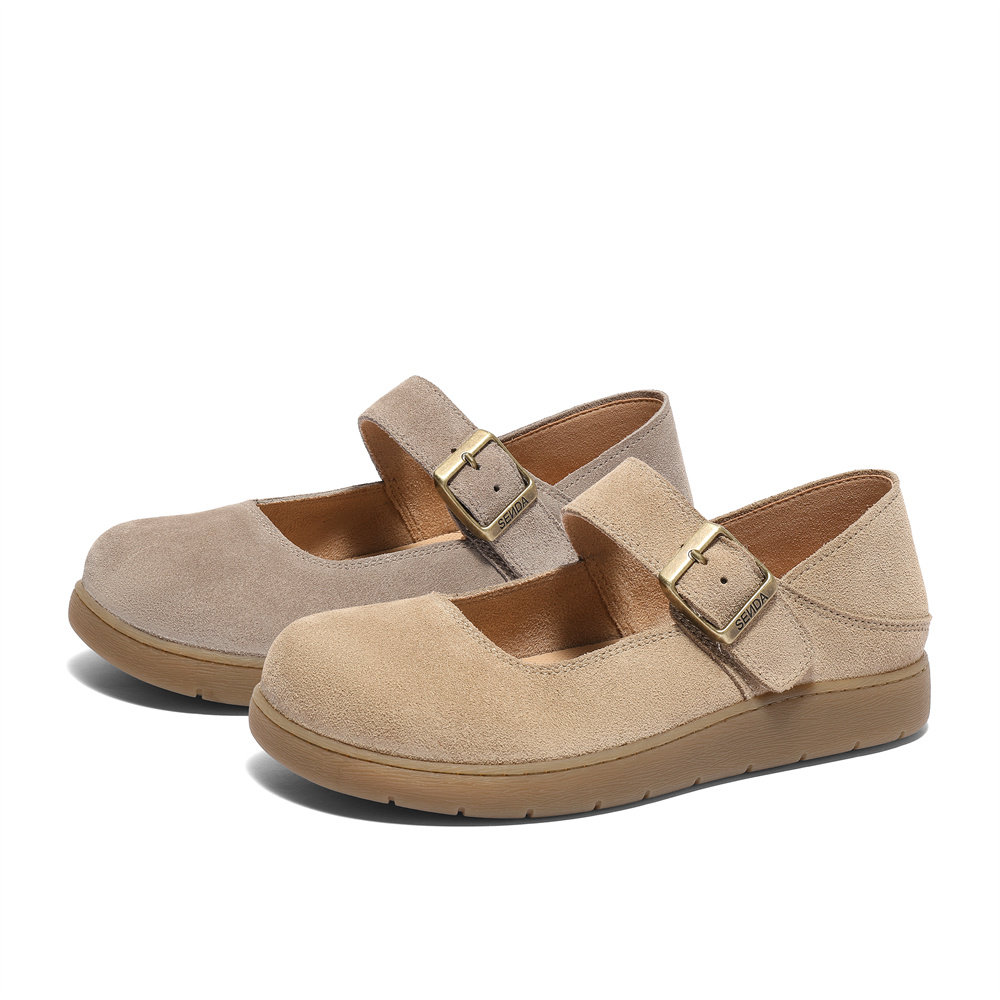 森达玛德琳可可勃肯鞋女鞋2025春新商场同款平底真皮单鞋4UR25AQ5,女鞋,勃肯鞋/软木鞋,淘宝优惠券,粉丝福利购,淘宝优惠卷