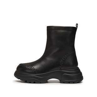 靴Y2525DZ5 复古雪地靴保暖加绒瘦瘦靴厚底时装 思加图2025冬季 新款