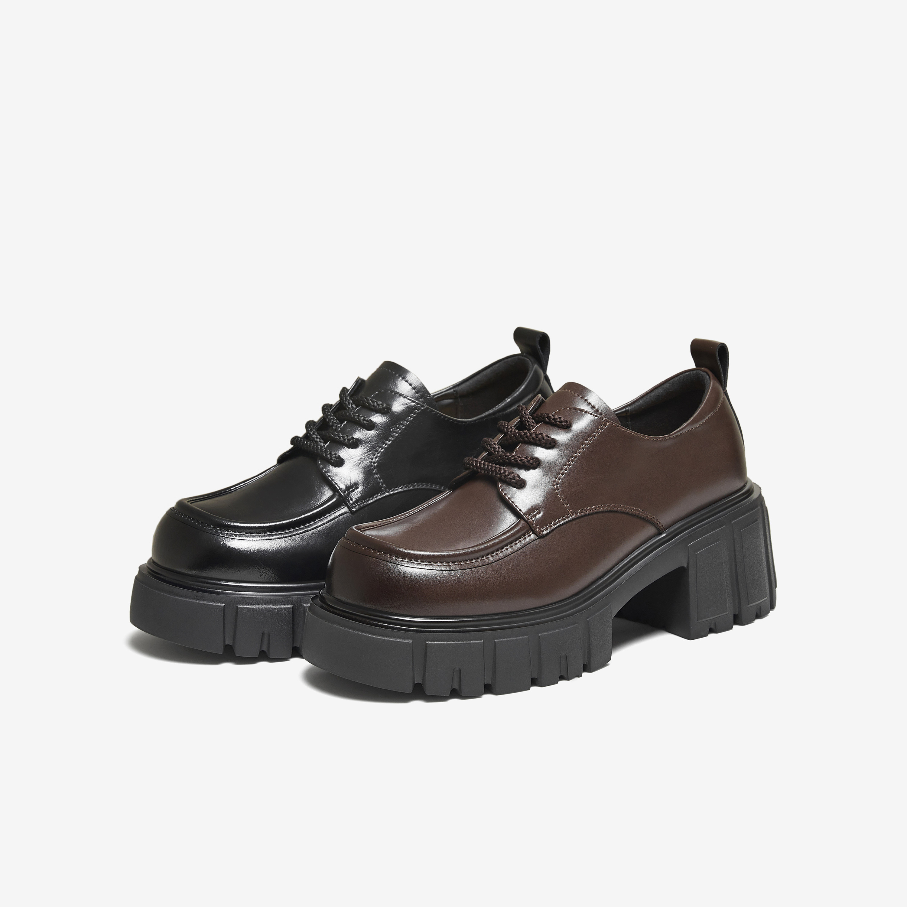 TATA他她女鞋2025秋季牛津鞋系带通勤单鞋小皮鞋鞋子CHY05CM5,女鞋,牛津鞋/布洛克鞋/德比鞋,淘宝优惠券,粉丝福利购,淘宝优惠卷