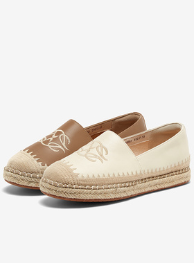 百思图2024春新款休闲懒人一脚蹬小香风渔夫鞋平底女单鞋A0051AA4