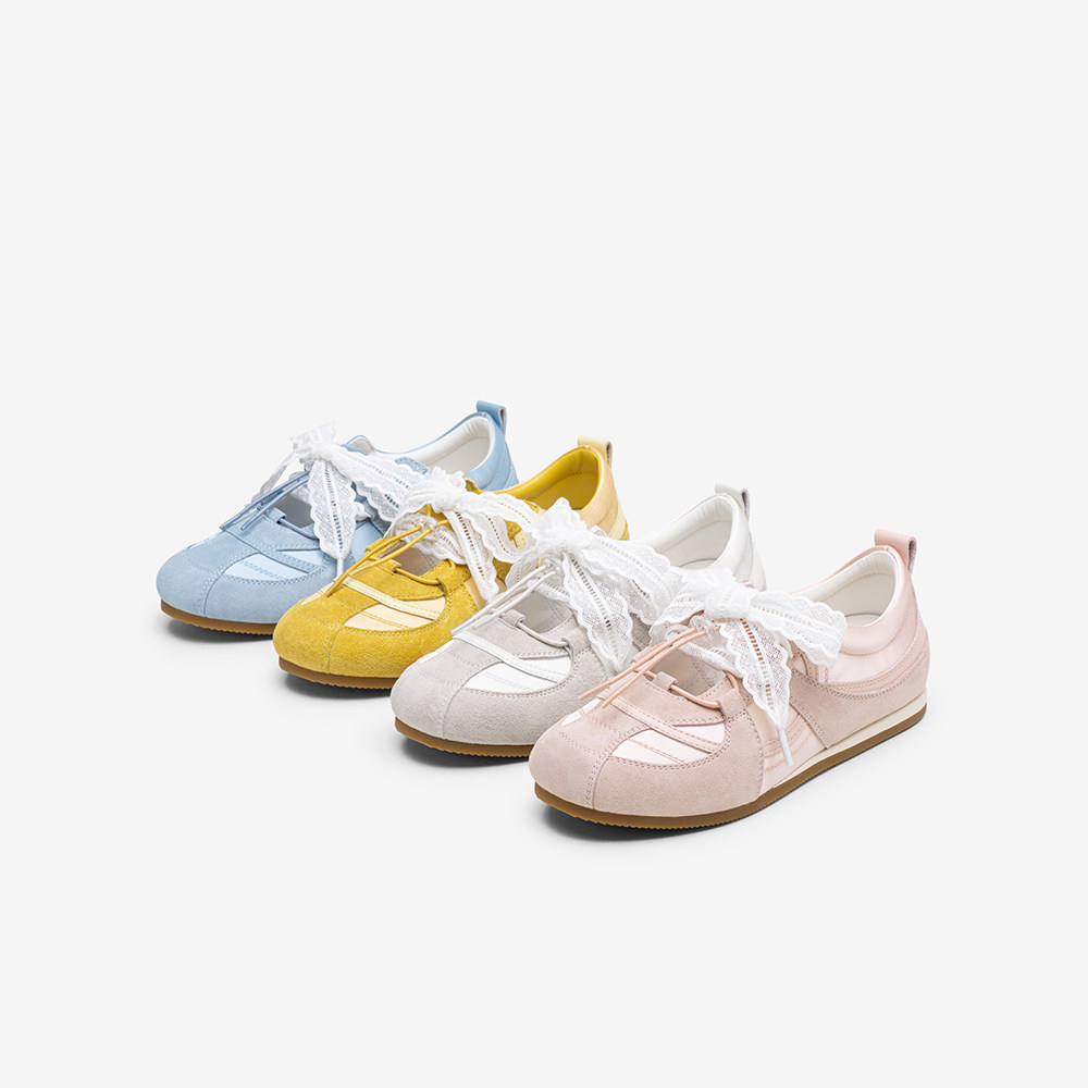 百思图2025夏商场新款芭蕾德训鞋舒适平底运动休闲女单鞋I7105CQ5,女鞋,时尚芭蕾鞋,淘宝优惠券,粉丝福利购,淘宝优惠卷