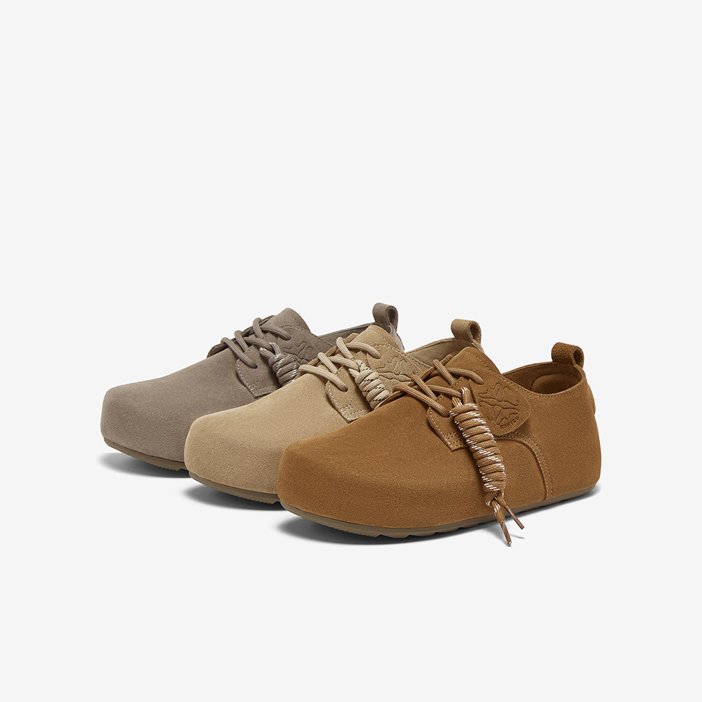 柚见慕斯 百思图25秋真皮复古懒人勃肯鞋休闲平底女单鞋D3508CM5,女鞋,勃肯鞋/软木鞋,淘宝优惠券,粉丝福利购,淘宝优惠卷