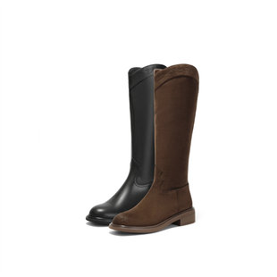 时尚 森达时装 气质显瘦精致个性 新款 长筒靴ZTI68DG5 靴女25冬季