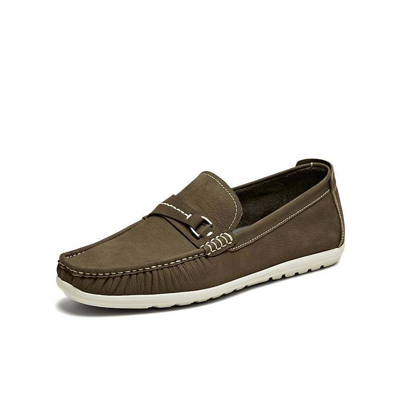 TATA他她商务复古豆豆鞋男款真皮一脚蹬皮鞋2025夏季新款MGF01BM5,流行男鞋,乐福鞋（豆豆鞋）,淘宝优惠券,粉丝福利购,淘宝优惠卷