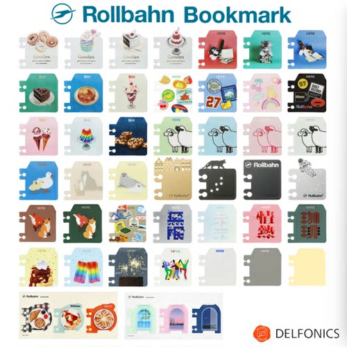 予定~日本DELFONICS Rollbahn手账笔记本专用书签 2027限定款