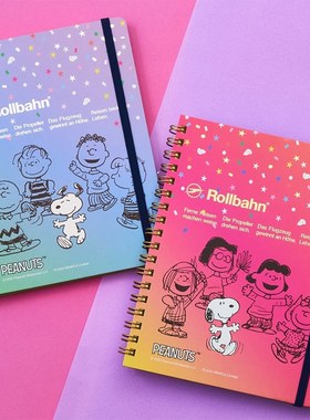 现货！可爱~日本Rollbahn Peanuts史努比PLAZA限定 L码 笔记本
