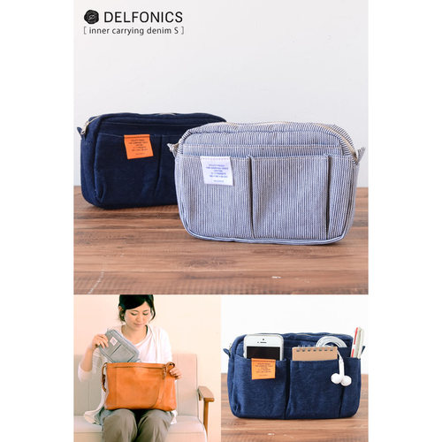予定~日本Delfonics 文具手账本手机多口袋小物收纳包 S码 便携带