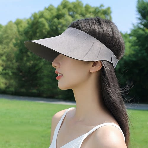 探界者无痕空顶防晒帽子女夏季防紫外线户外运动骑车大檐XZ265