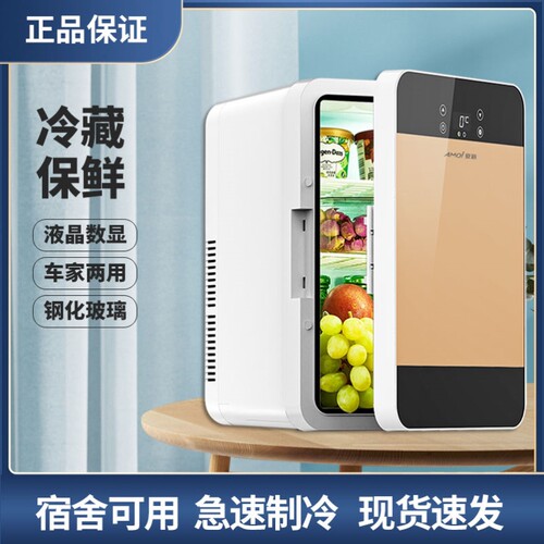 宿舍专用小冰箱迷你家用学生母乳冷藏小型化妆品车家两用制冷车载