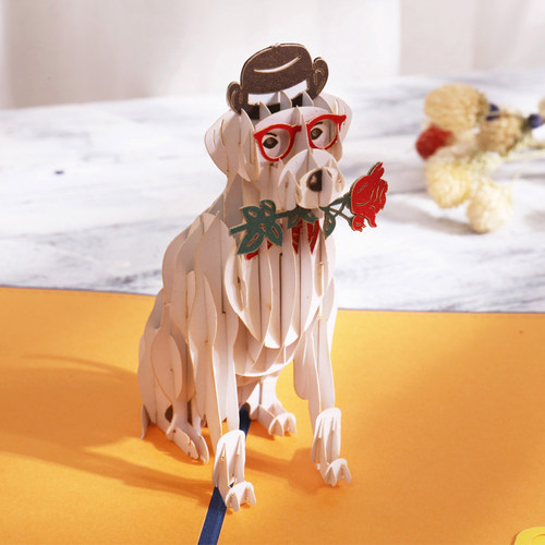 情侣表白立体贺卡浪漫生日礼物