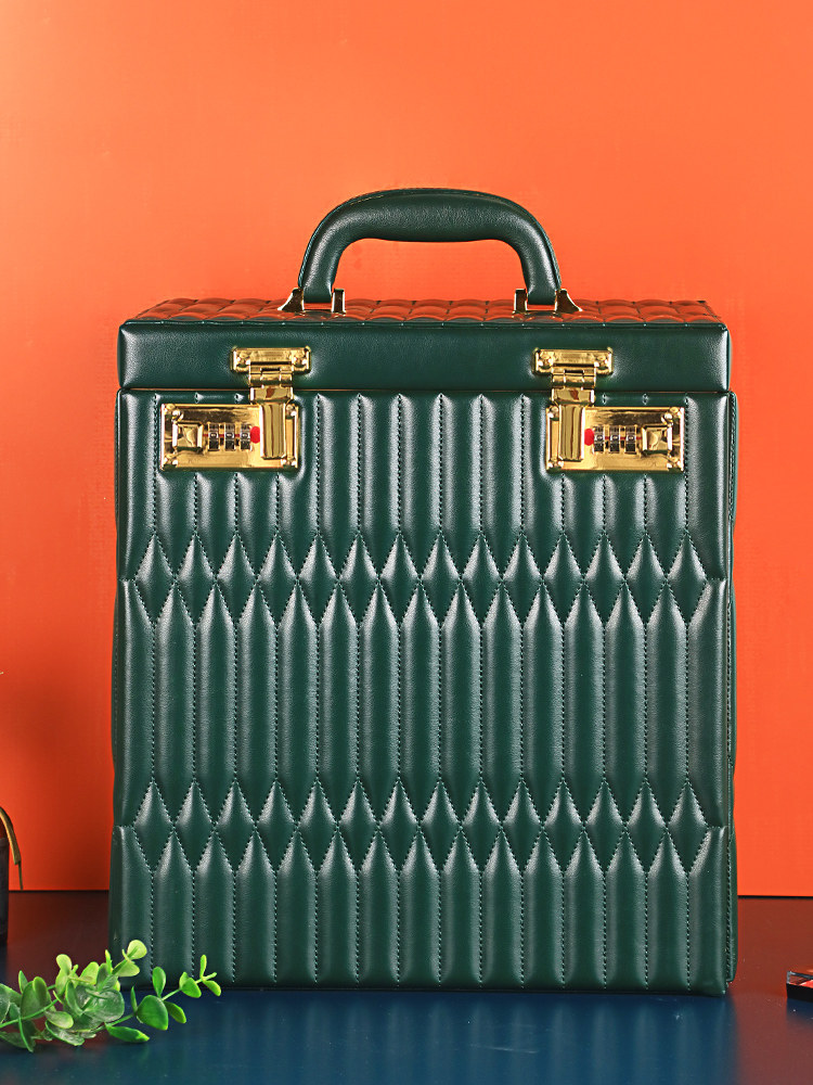 高档带密码锁多层首饰盒大容量欧式公主韩国手饰品收纳结婚送礼物