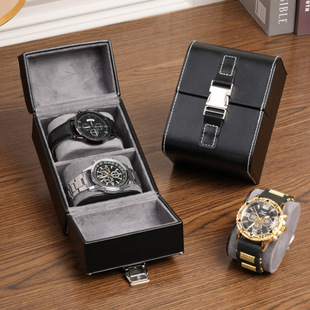 手表收纳盒腕表保护盒旅行便携多格皮革随身防摩擦防尘抗压收纳包