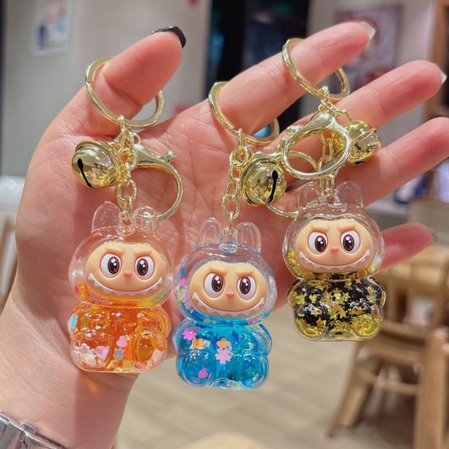拉布布挂件公仔包包配饰汽车钥匙扣流沙玩具摆件