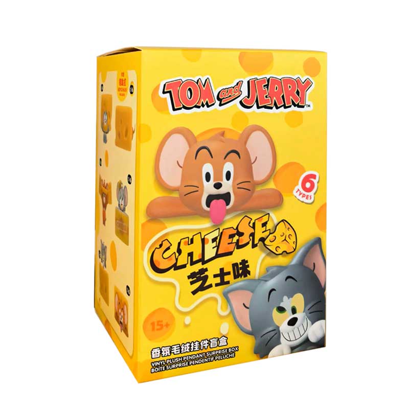 名创优品汤姆猫和杰利鼠毛绒香氛芝士味盲盒挂饰潮玩挂件钥匙扣