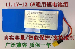 12V锂电池 大容量音响移动电源伏户外定制洗车机监控可充电电池组