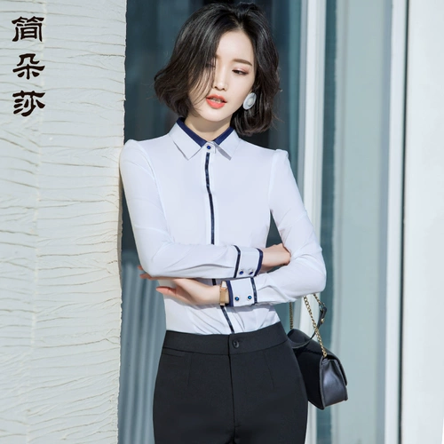 Модная рубашка, весенний жакет, длинный рукав, в корейском стиле, коллекция 2021