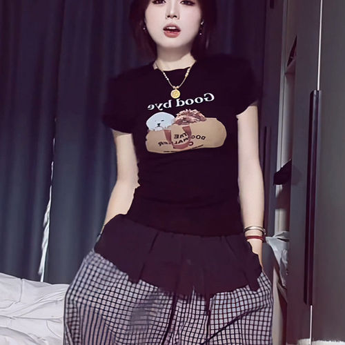 韩国东大门超火精美短袖t