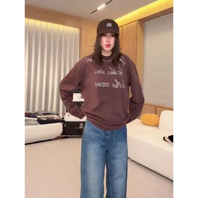 林肉【做旧字母印花长袖】