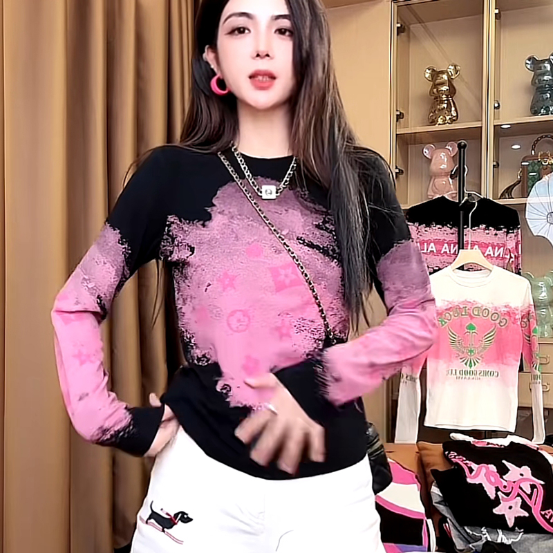 长袖小众直筒修身洋气显瘦