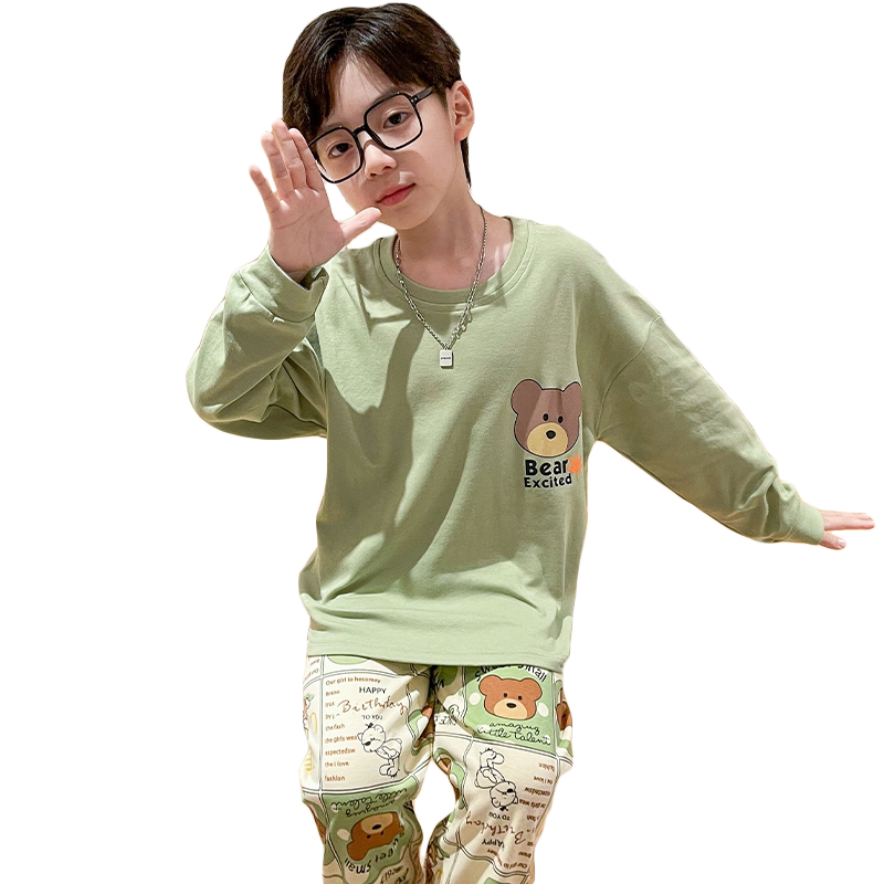 韩版纯棉春秋家居服套装