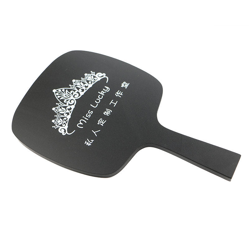 半永久手持镜镜子diylogo手柄镜