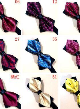 男士蝴蝶结礼服西装结婚双层纯色