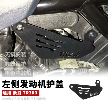 豪爵TR300改装件装饰配件侧面挡板电器遮盖板铝合金电喷保护盖板