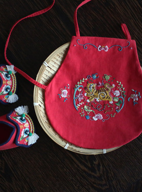 花寄 刺绣diy手工材料包虎头鞋五毒肚兜孕妈妈解闷宝宝抓周岁礼物