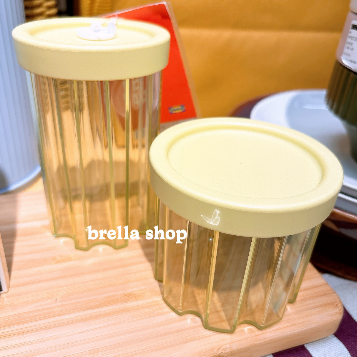 IKEA宜家代购 斯尤利亚附盖罐塑料罐带盖密封罐 零食糖果罐储物罐