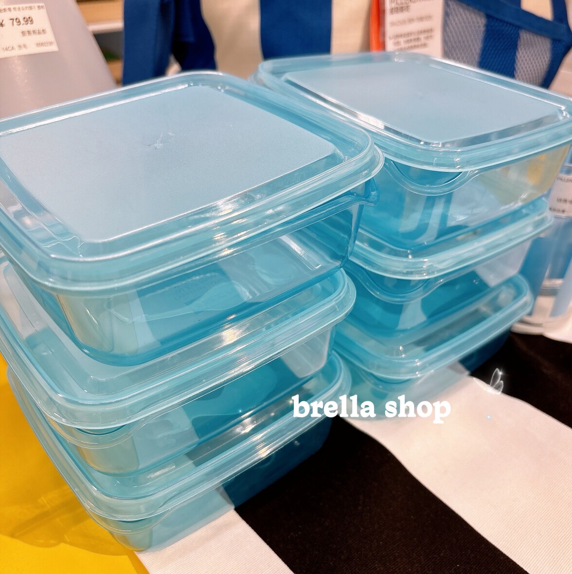 IKEA宜家代购 普塔透明带盖食品盒 冰箱保鲜盒密封盒冷藏盒可微波