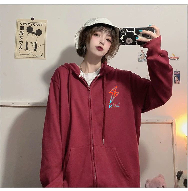 r1se同款破晓色应援外套男女情侣学生棒球服 周震南周边宽松衣服