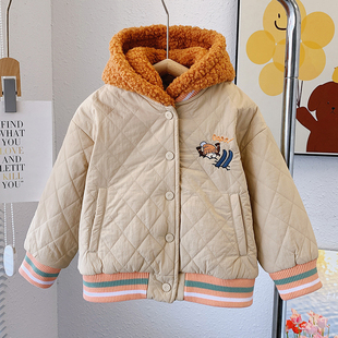 儿童女童冬季夹棉衣绗缝加厚校服神器内搭保暖内胆宽松外穿外套软