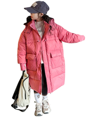 新款冬季男女童白鸭绒保暖羽绒服