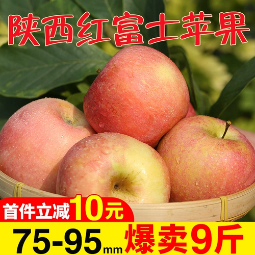 Shaanxi Red Fuji Fruit Fruit Fresh 9 Catties в сезоне теперь выбирают красный Fuji Crispy Sweet Rock Sugar