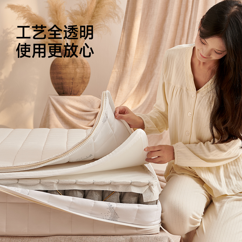 可拆洗独立弹簧床垫无胶软硬适中