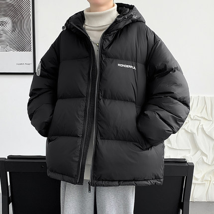 羽绒服男款冬季2023新款潮流韩版青少年初中高中学生潮牌加厚外套