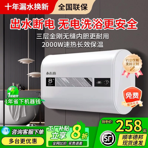 志高40L50L小型速热电热水器