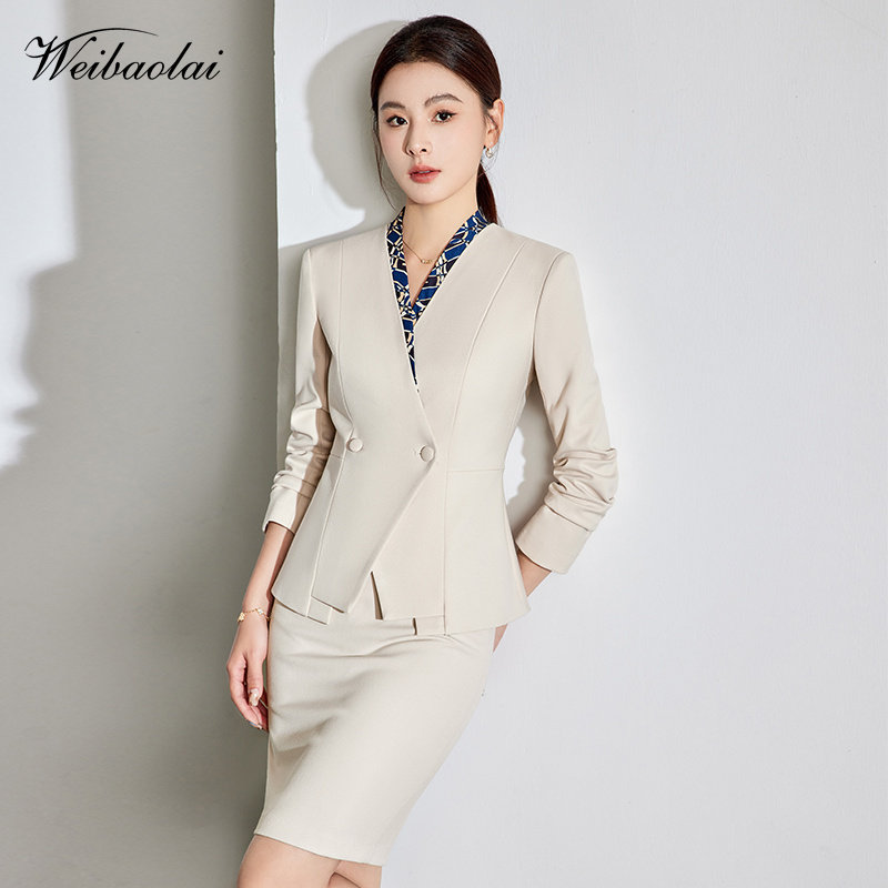 秋冬新款职业套装女面试套装女