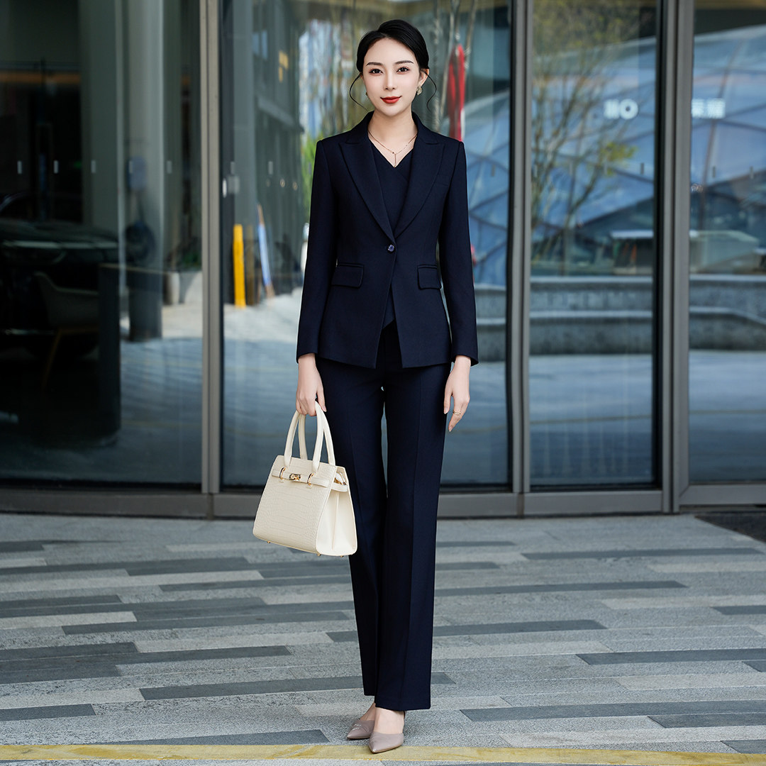 珠宝店工作服女长袖职业装女秋冬