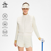 女士保暖排骨羽绒服马甲 Munsingwear万星威高尔夫冬季 无袖